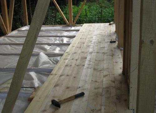 Настилаємо дерев'яна підлога - суху підготовлену дошку