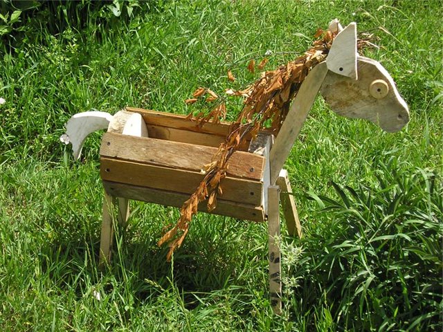 Короткий курс по виготовленню невеличкої дерев'яної конячки для розміщення в саду