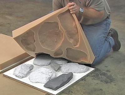 Найбільш правильний варіант форми для штучного каменю з силікону