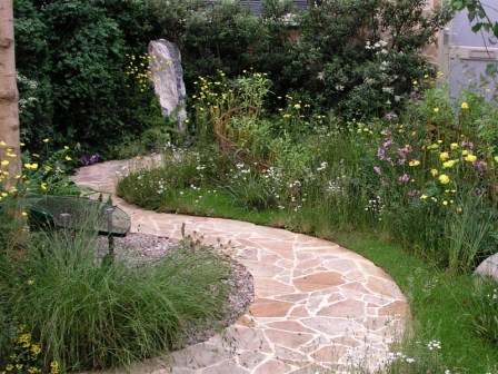 Доріжки для саду з окремих каменів