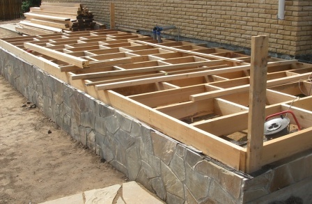 Будівництво тераси: фундамент, стіни, дах