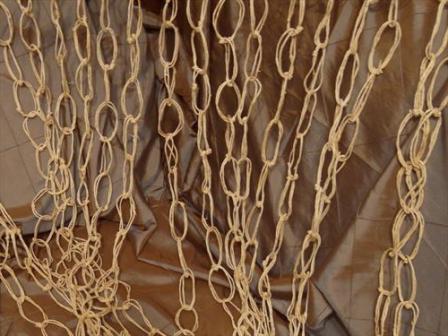Складні плетені штори для дачного будинку своїми руками