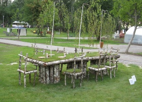 Дачні меблі з дерева своїми руками